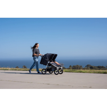 2024 Indie Twin stroller - matte black