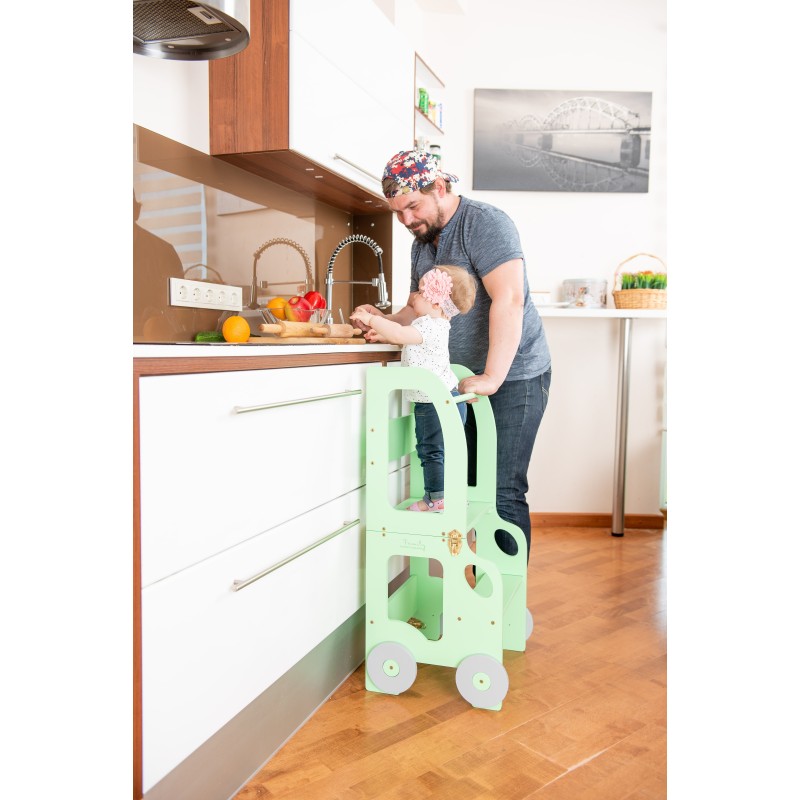 Montessori kitchen step stool