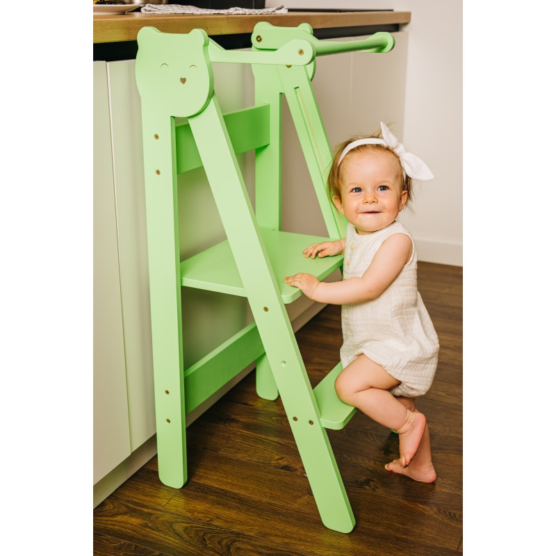 Montessori foldable kitchen step stool