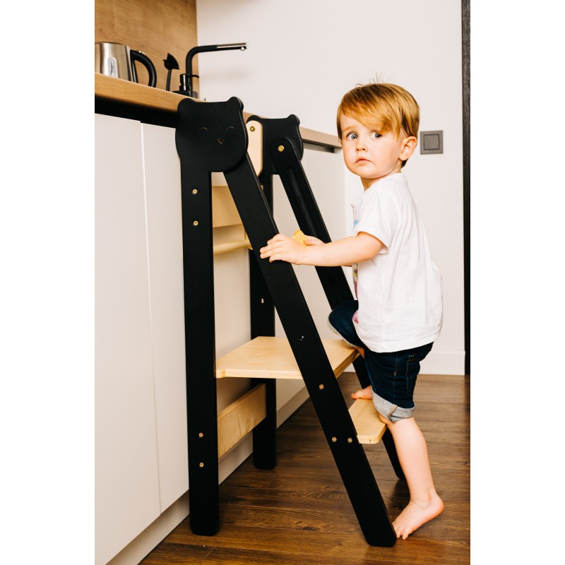 Montessori foldable kitchen step stool